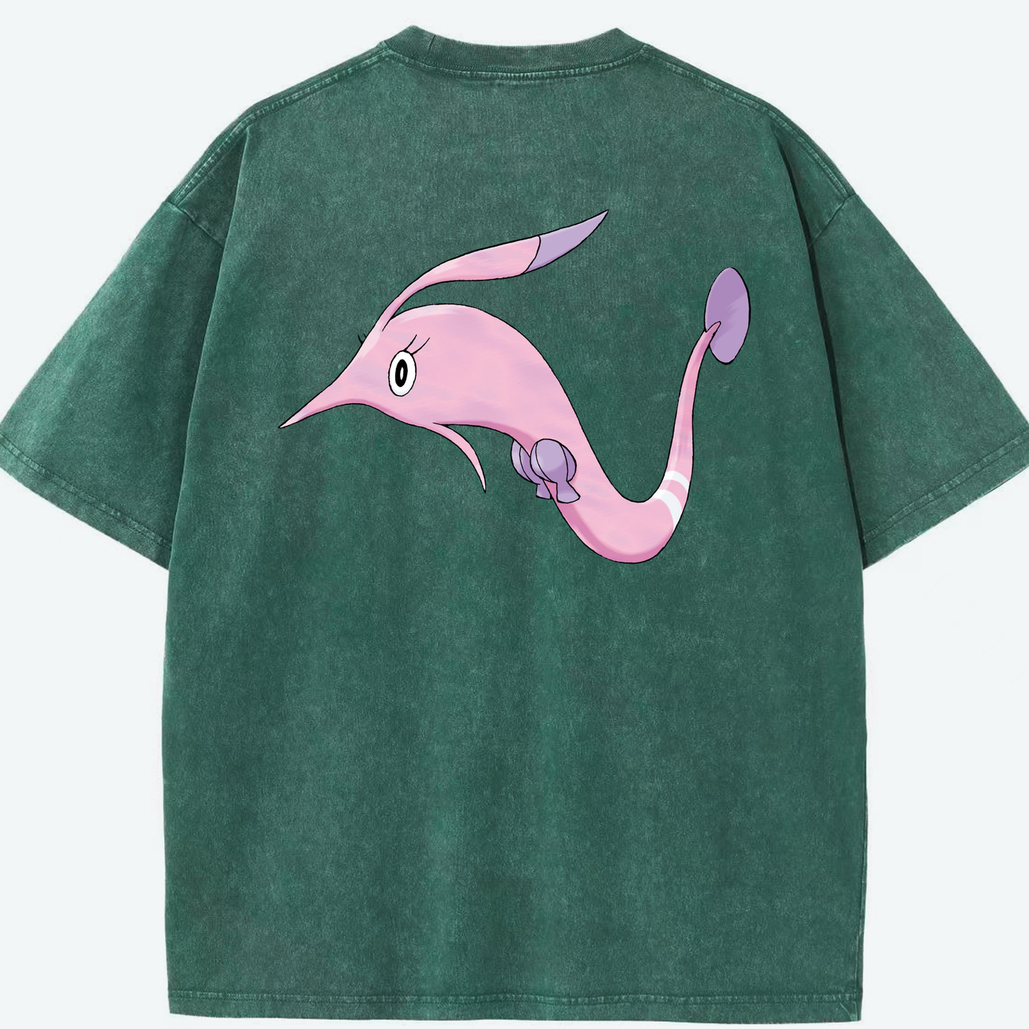 （画像用） ポケットモンスター Pokémon 綿100% ヴィンテージ風 半袖Tシャツ（背面プリント）